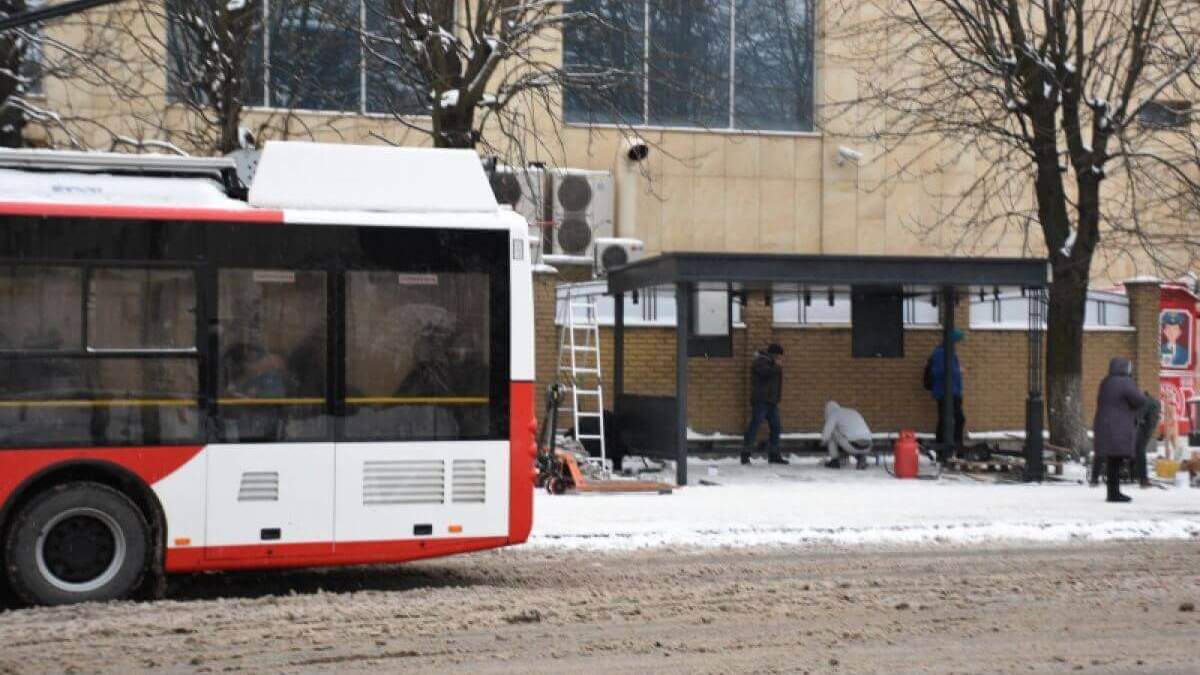 Такий вигляд має перша з запланованих зупинок Такий вигляд має перша з запланованих зупинок