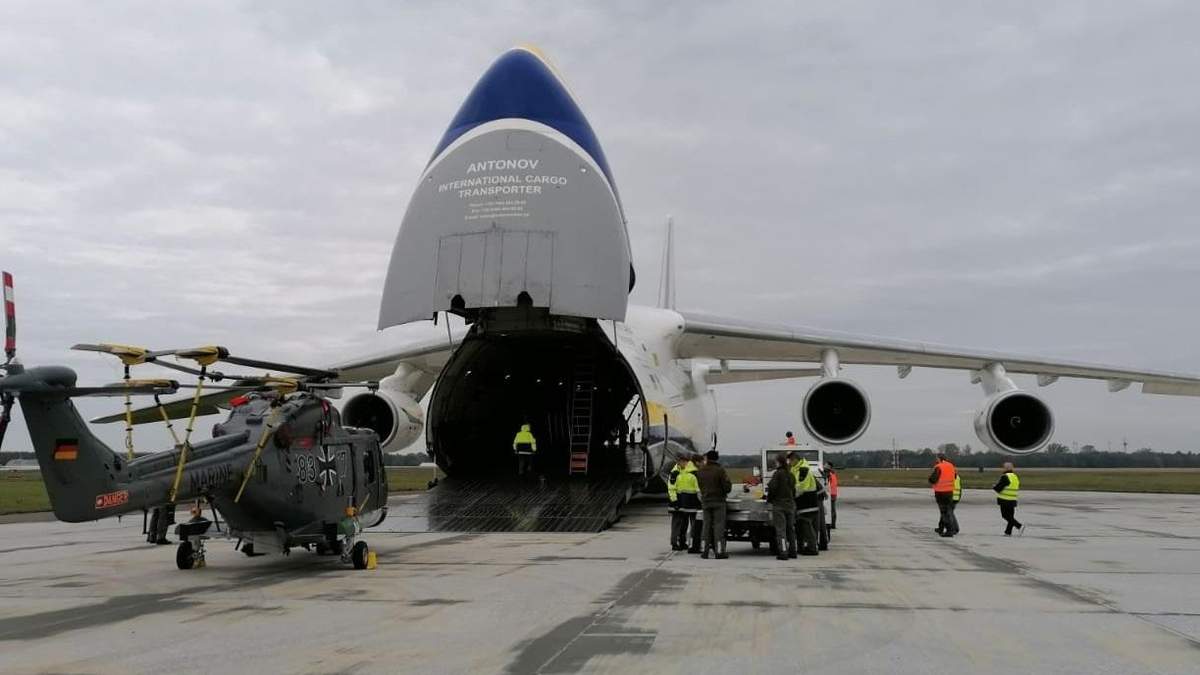 Український Ан-124 "Руслан" доставить німецький військовий гелікоптер до США - Інновації Український Ан-124 "Руслан" доставить німецький військовий гелікоптер до США - Інновації
