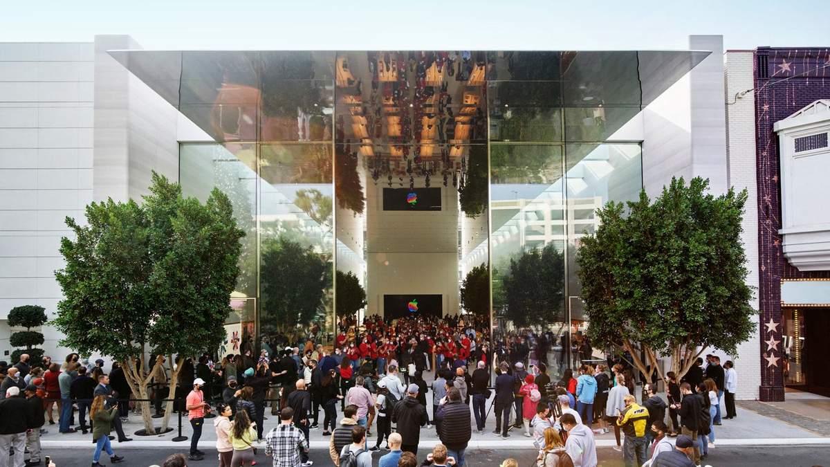В США открылся нестандартный Apple Store: стильные фото - Инновации
