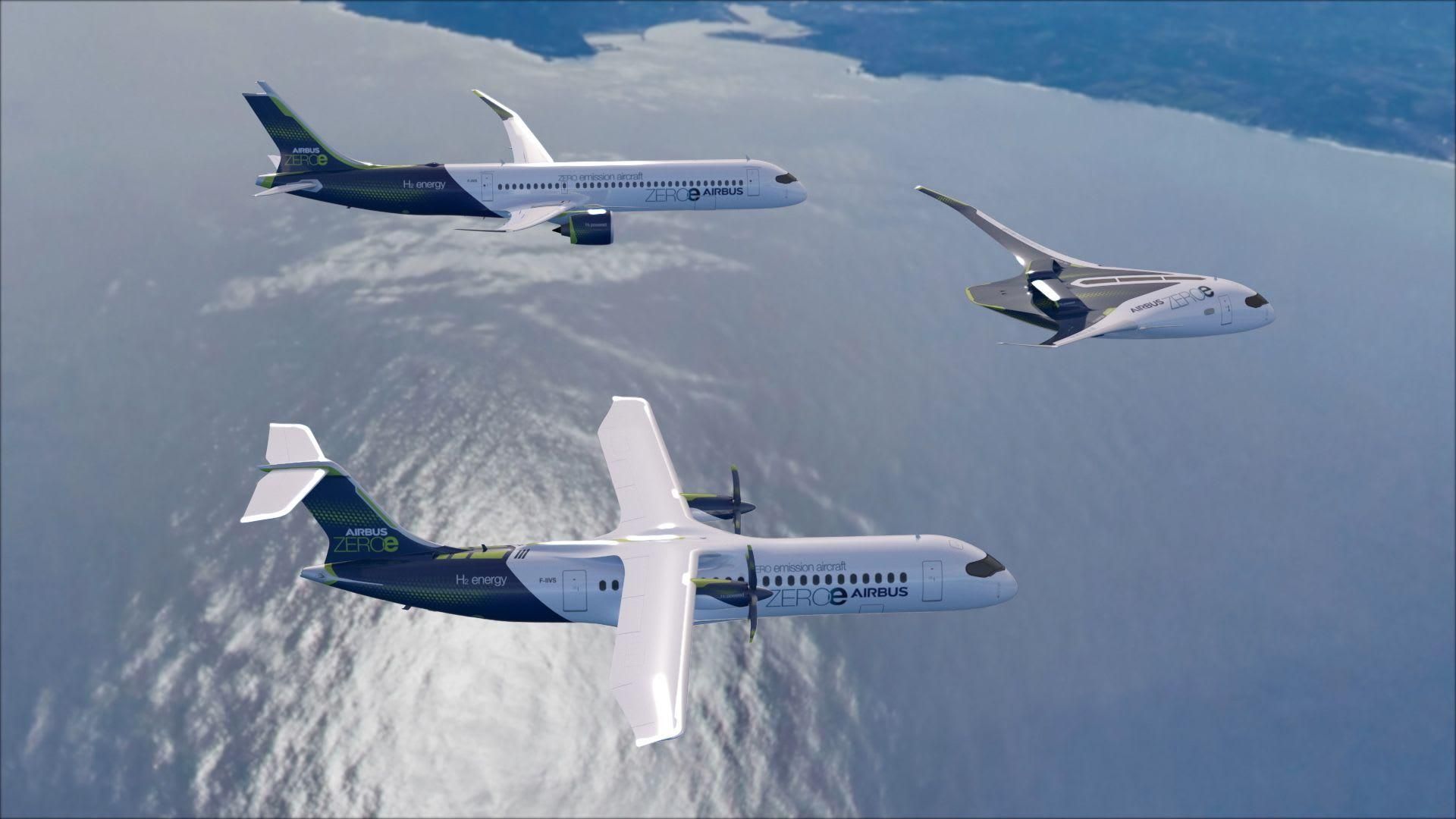 Airbus представила ідею екологічних літаків майбутнього: фото