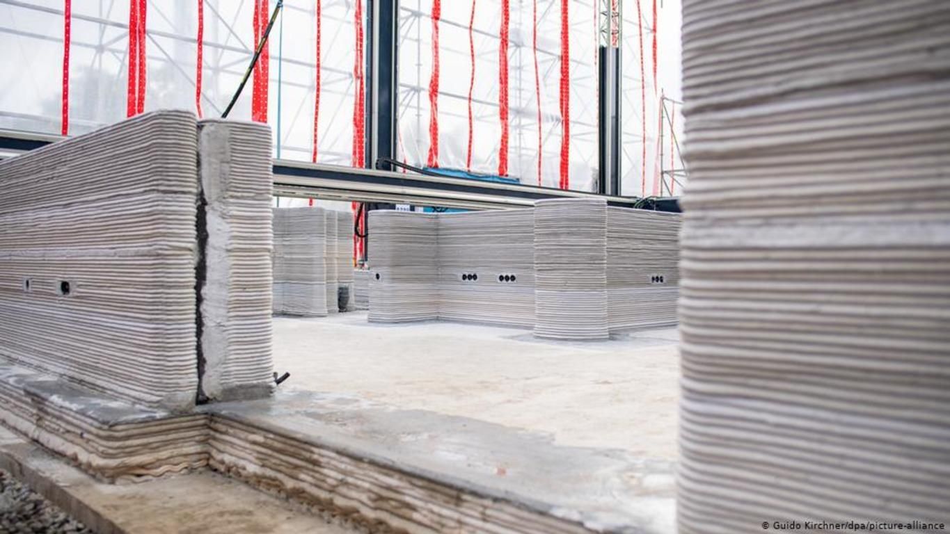 В Германии на 3D-принтере печатают первый жилой дом: фото В Германии на 3D-принтере печатают первый жилой дом: фото