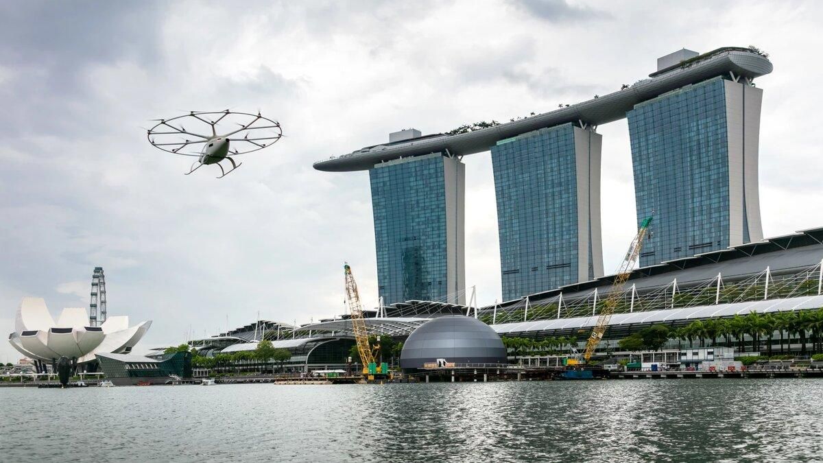 Volocopter продает билеты на первые туристические рейсы в Сингапуре: когда запустят аэротакси