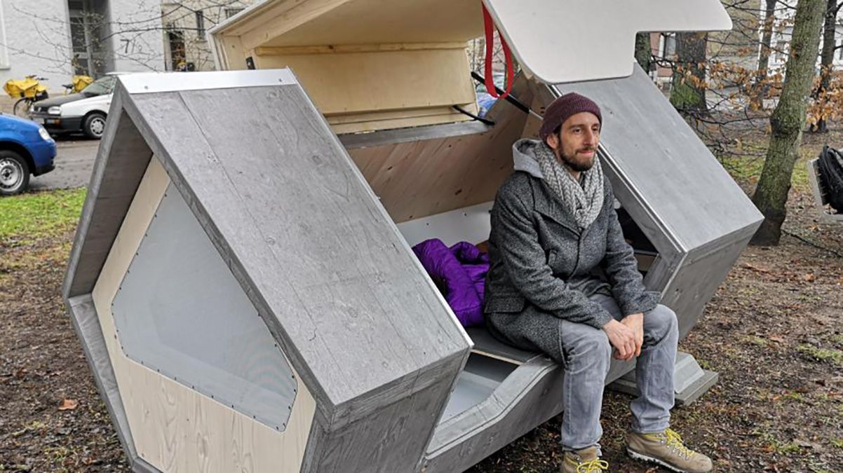 В Германии появились капсулы для бездомных: фото, видео