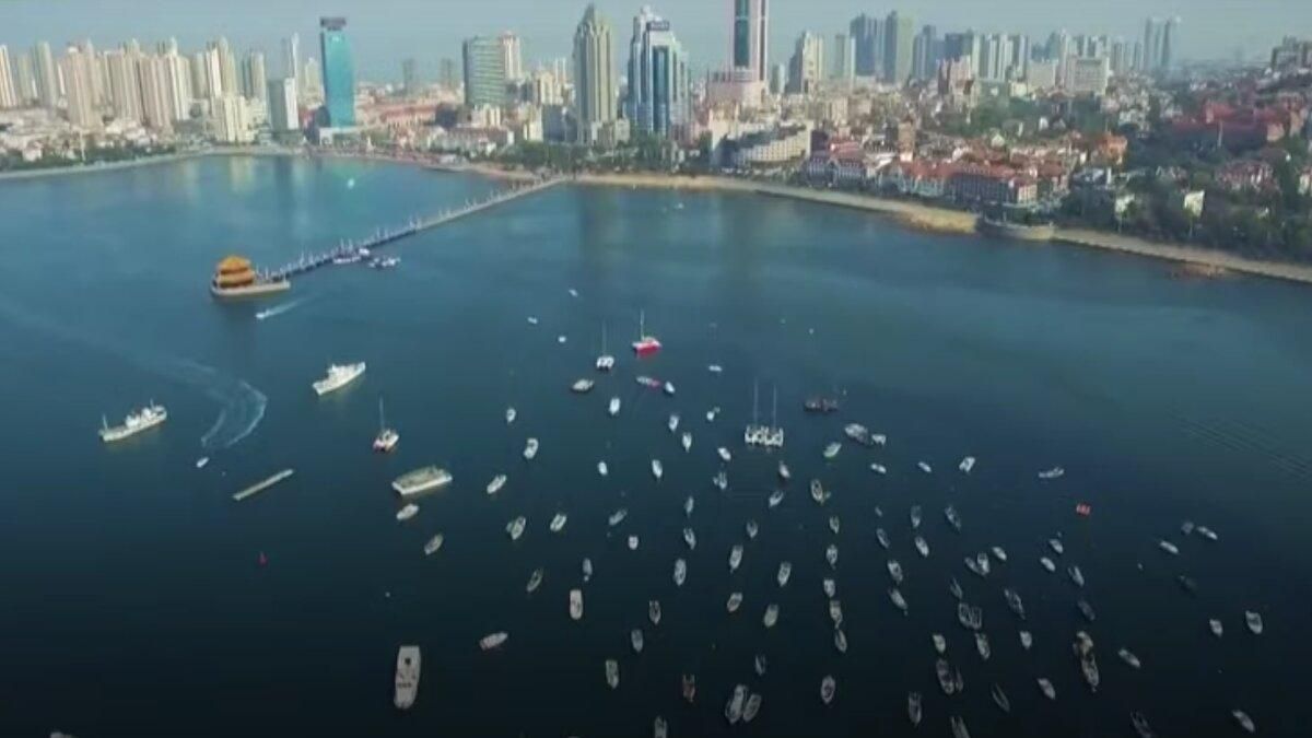 В Китае заработал гигантский буй для морских исследований: видео