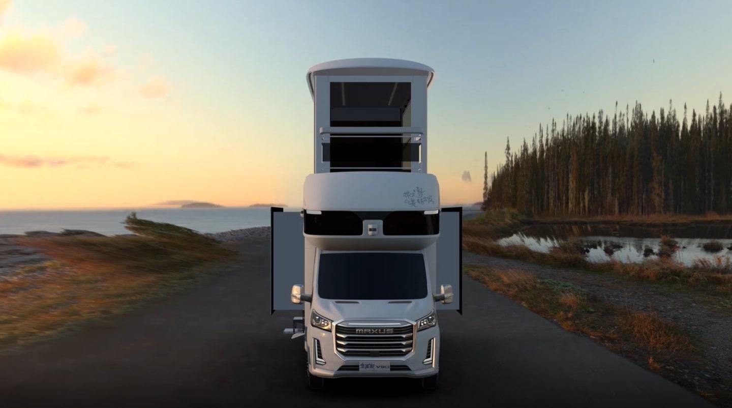 У Китаї представили дім на колесах з балконом та ліфтом: фото, відео У Китаї представили дім на колесах з балконом та ліфтом: фото, відео