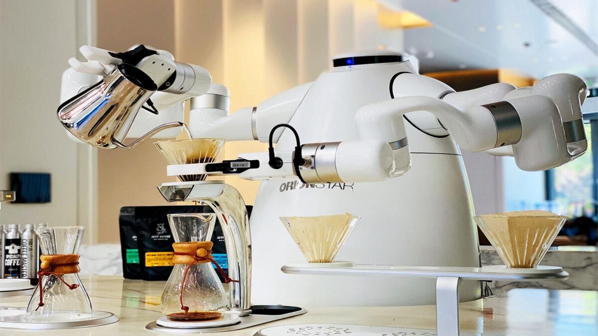 В Китае создали робота-баристу, который готовит кофе за 3 минуты