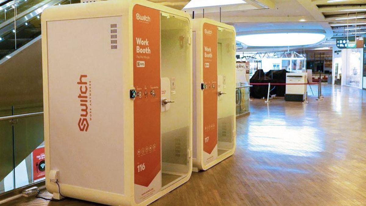 В Сингапуре установили изолированные кабинки для удаленной работы
