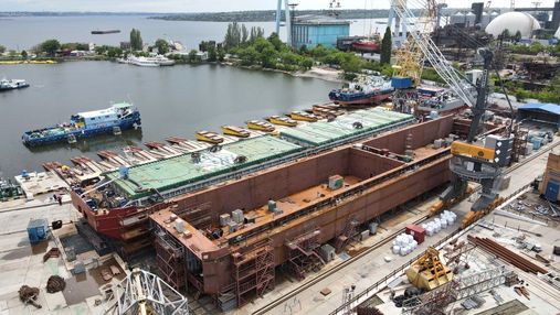 Завод "Нібулон" завершує будівництво нового 100-метрового несамохідного судна