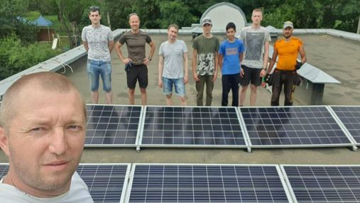 В Харькове предприниматель построил СЭС на крыше детского дома