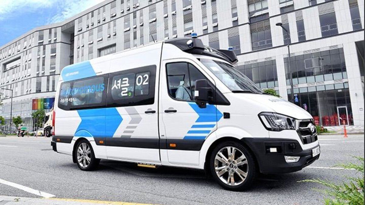 Hyundai запускает беспилотную маршрутку в Южной Корее 