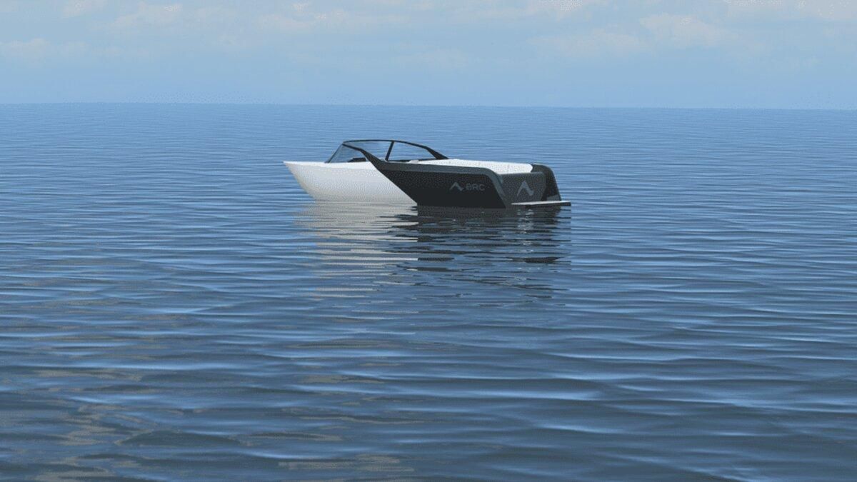 Візуалізація швидкісного електричного човна Arc One