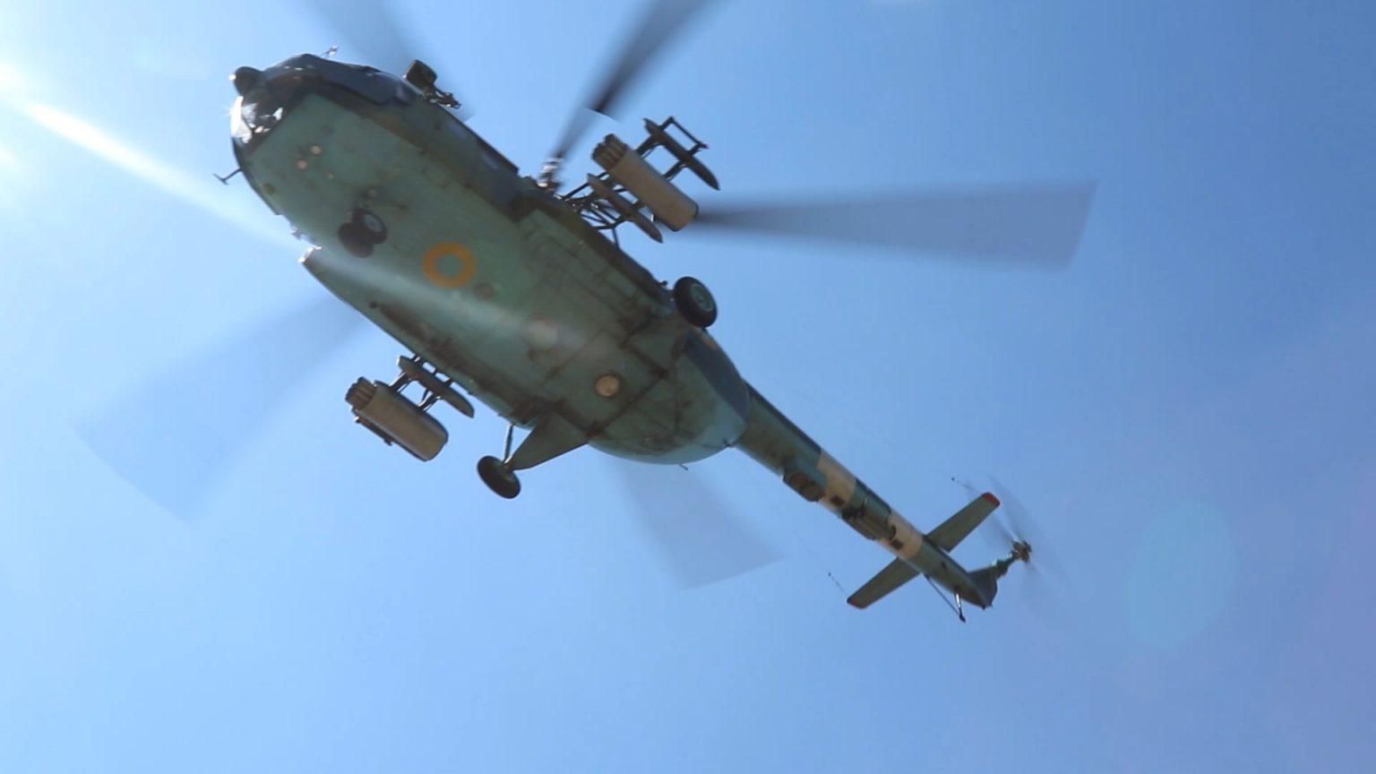 Навчання з наведення екіпажів гелікоптерів на цілі Навчання з наведення екіпажів гелікоптерів на цілі