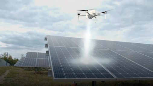 Ізраїльські розробники показали систему для очищення сонячних батарей: в основі – дрони